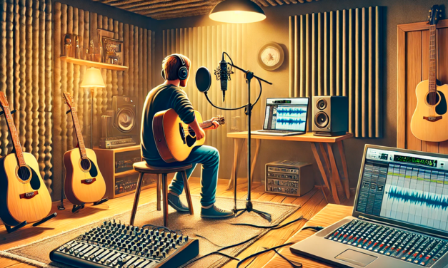 Hvordan optager man akustisk guitar i hjemmestudiet