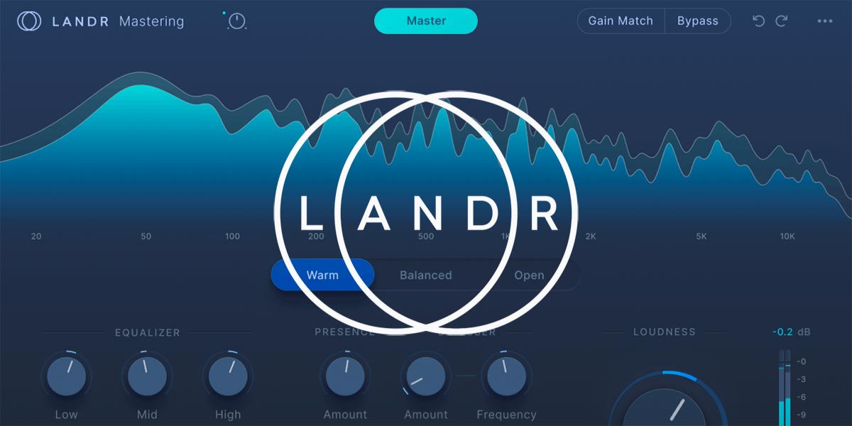 LANDR Online Mastering