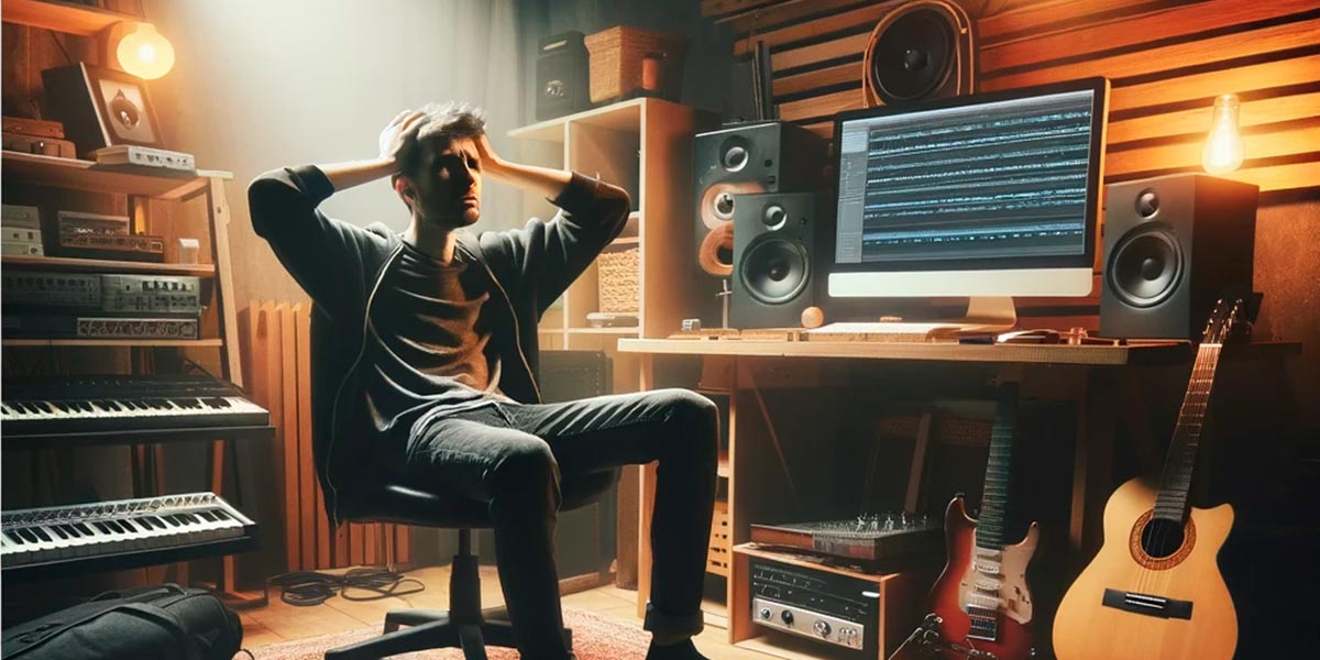 Sådan bryder du ud af en kreativ blokade i hjemmestudiet